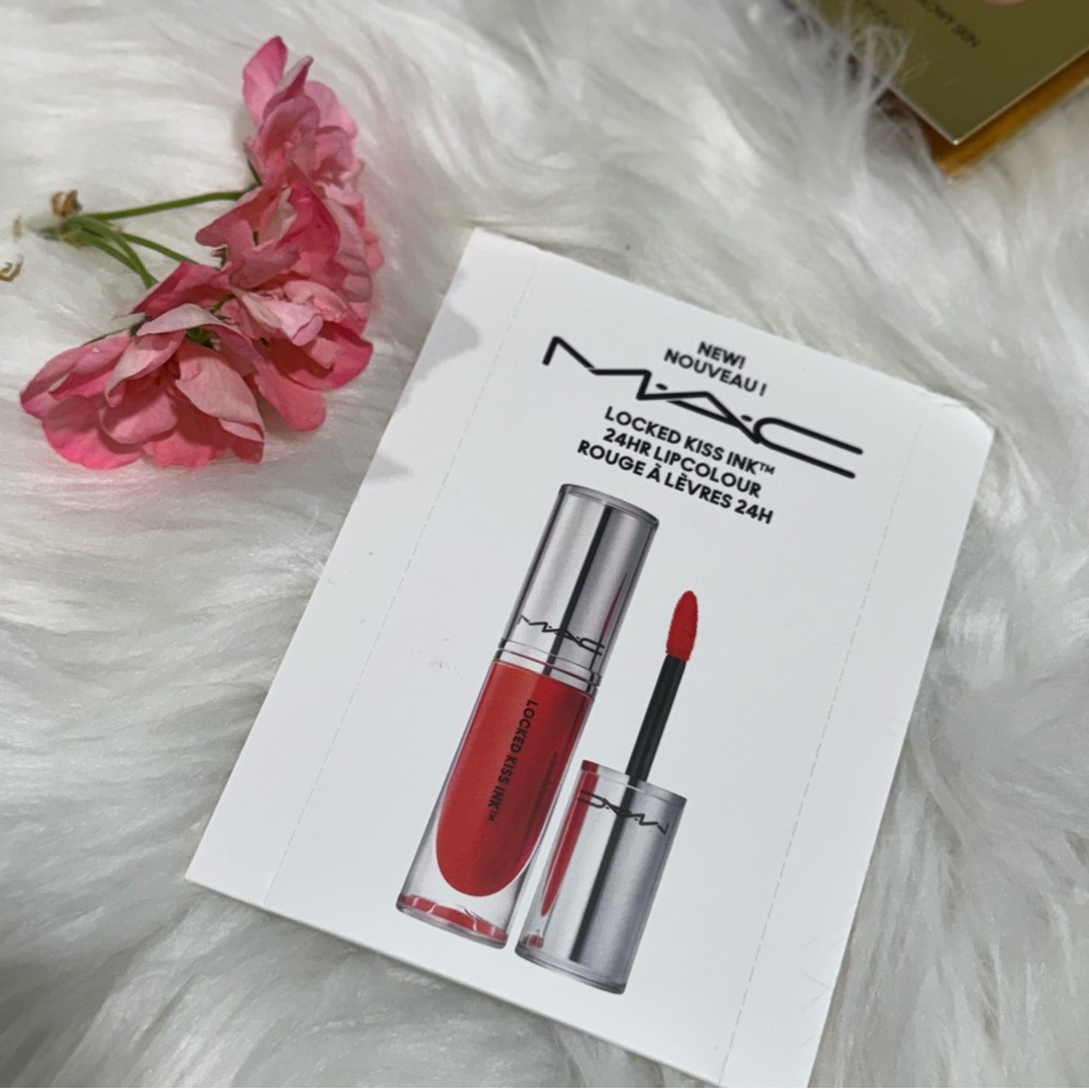💜 MAC Locked Kiss Ink 24hr Lipcolour Sample Pods 3 Shades + Brush